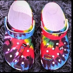 Tie Dye Crocs